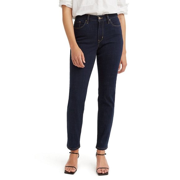 NWOT Women’s Levi’s Dark Wash Classic Straight-Leg Jeans – Sizes 14 & 16W - Picture 1 of 16